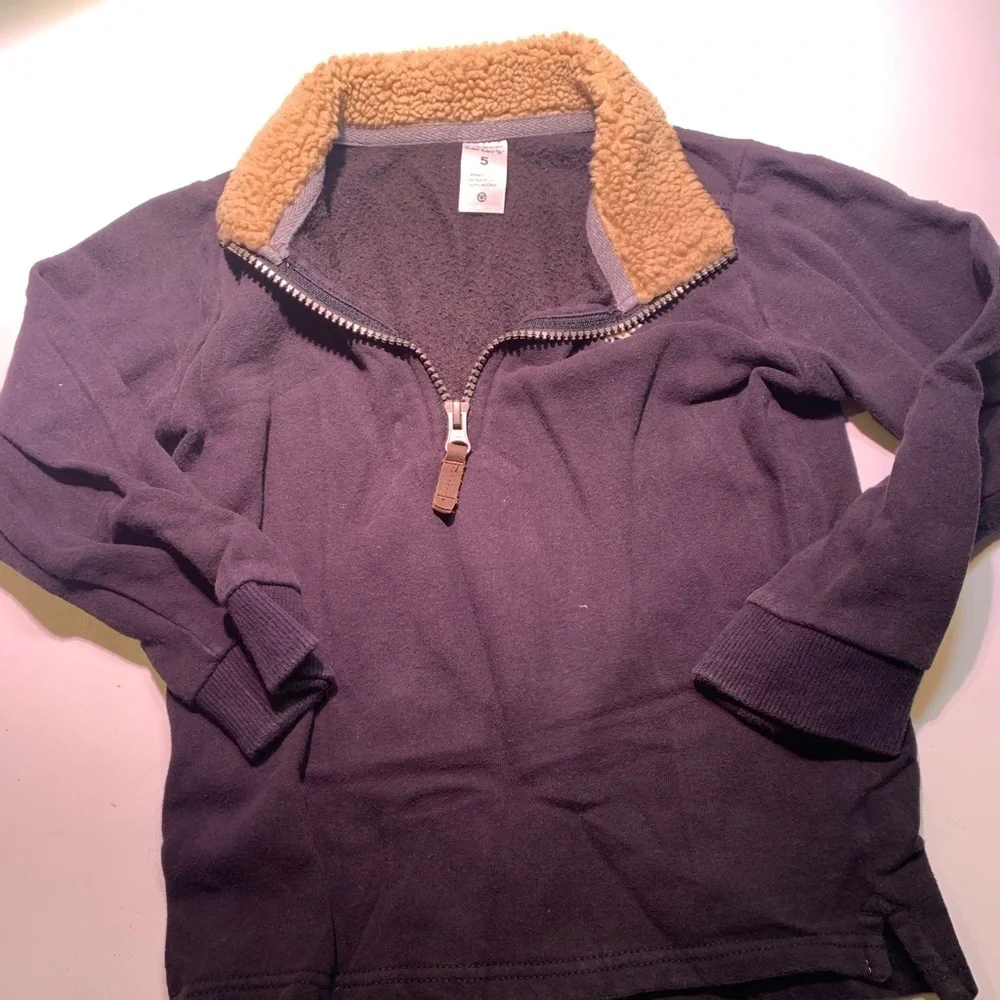 Carter’s | Fleece Black ZIP Up Small Soft Warm